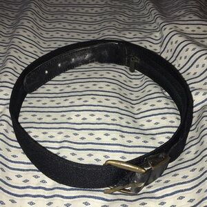 Trekking Black Hemp Belt w/ Hidden Pocket